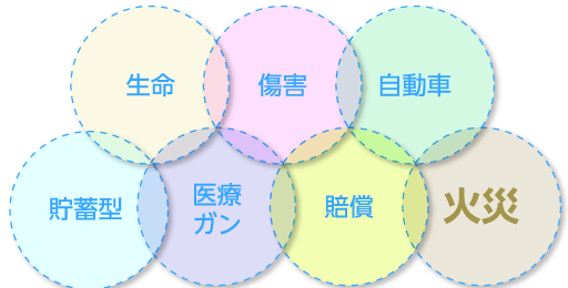 生命傷害自動車貯蓄型医療ガン賠償火災